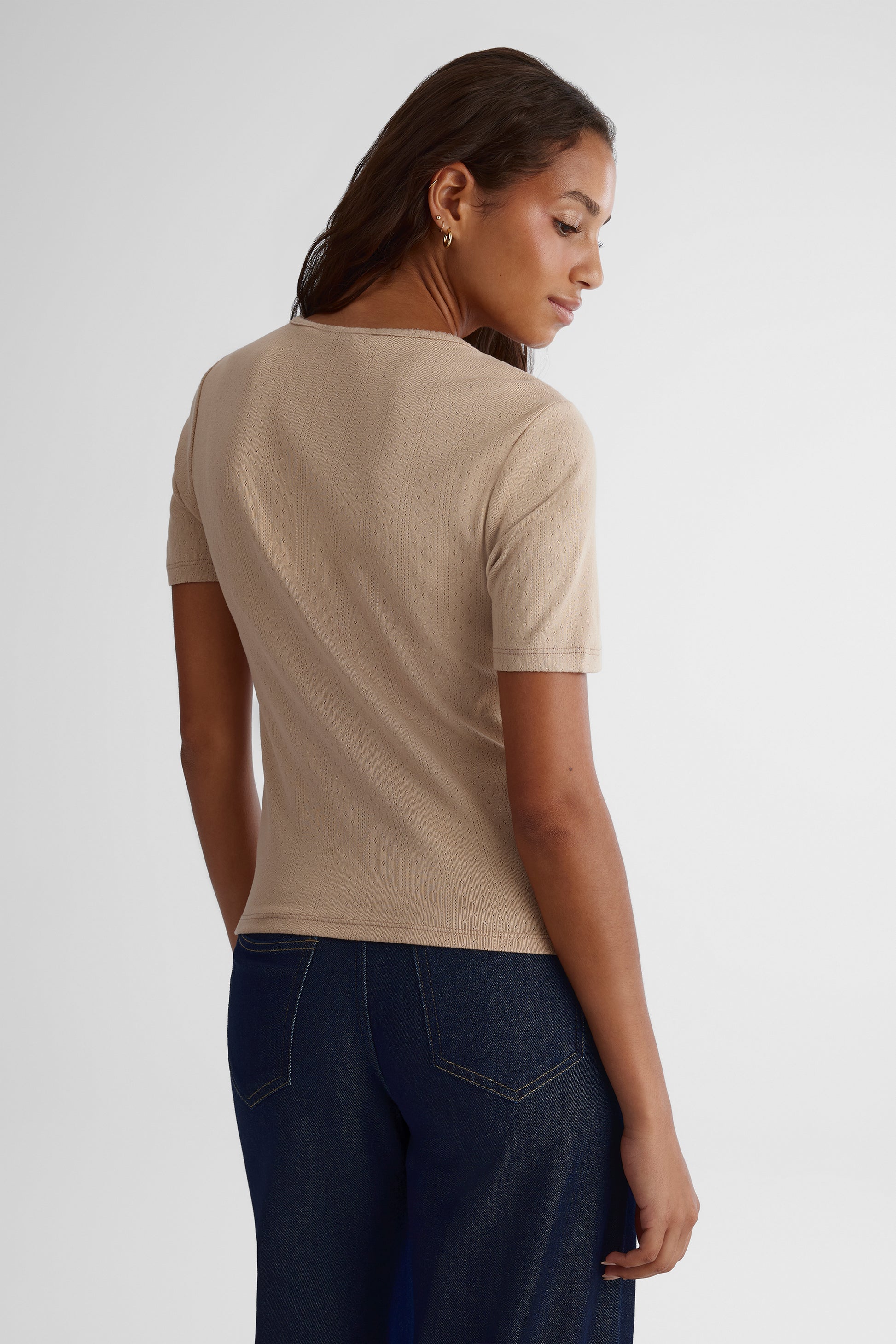 T-shirt à manches courtes - Femme && OATMEAL