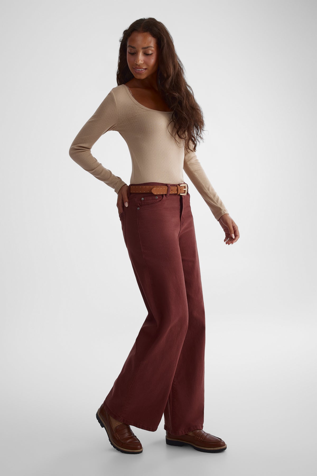 Chandail extensible - Femme && OATMEAL