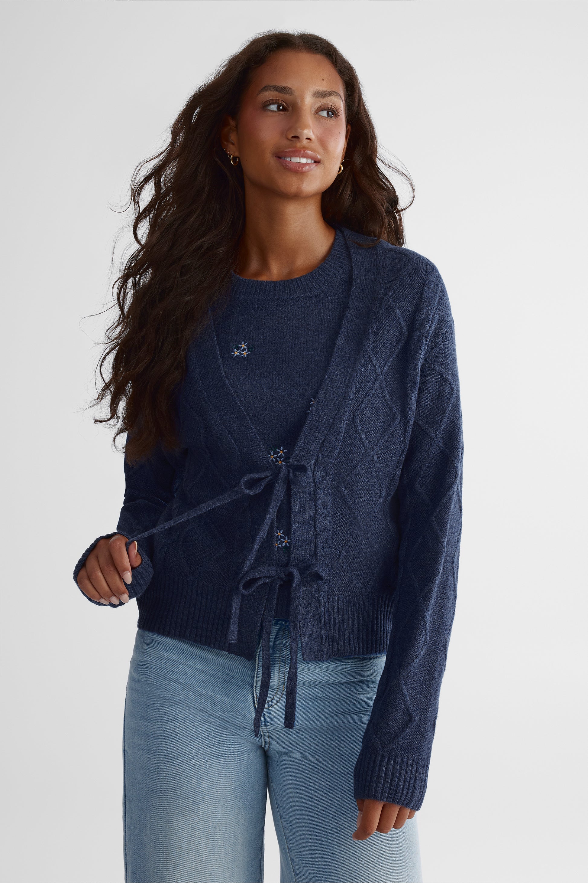 Cardigan câlin - Femme && MARIN