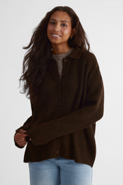 Cardigan câlin - Femme && BRUN