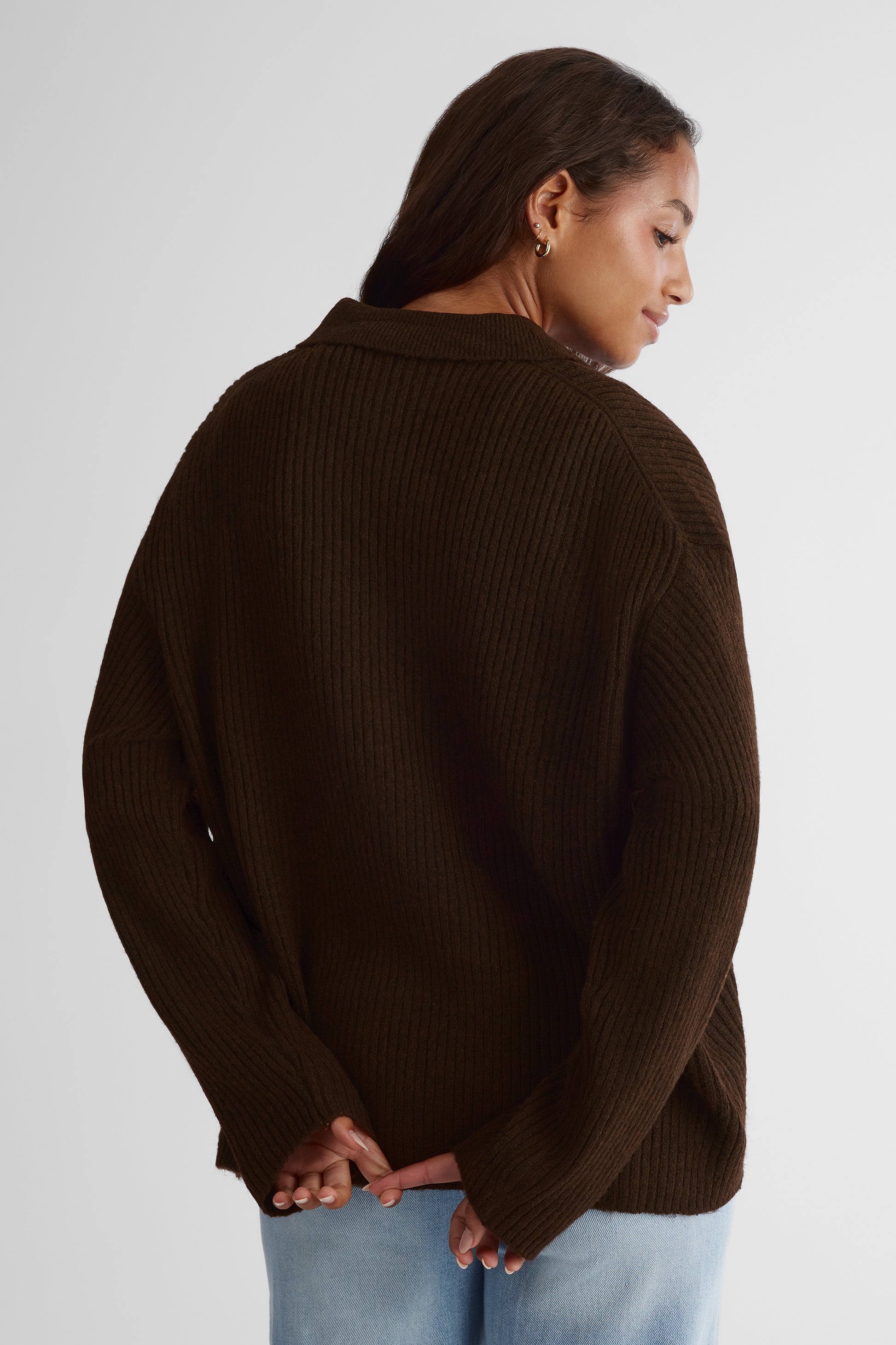 Cardigan câlin - Femme && BRUN