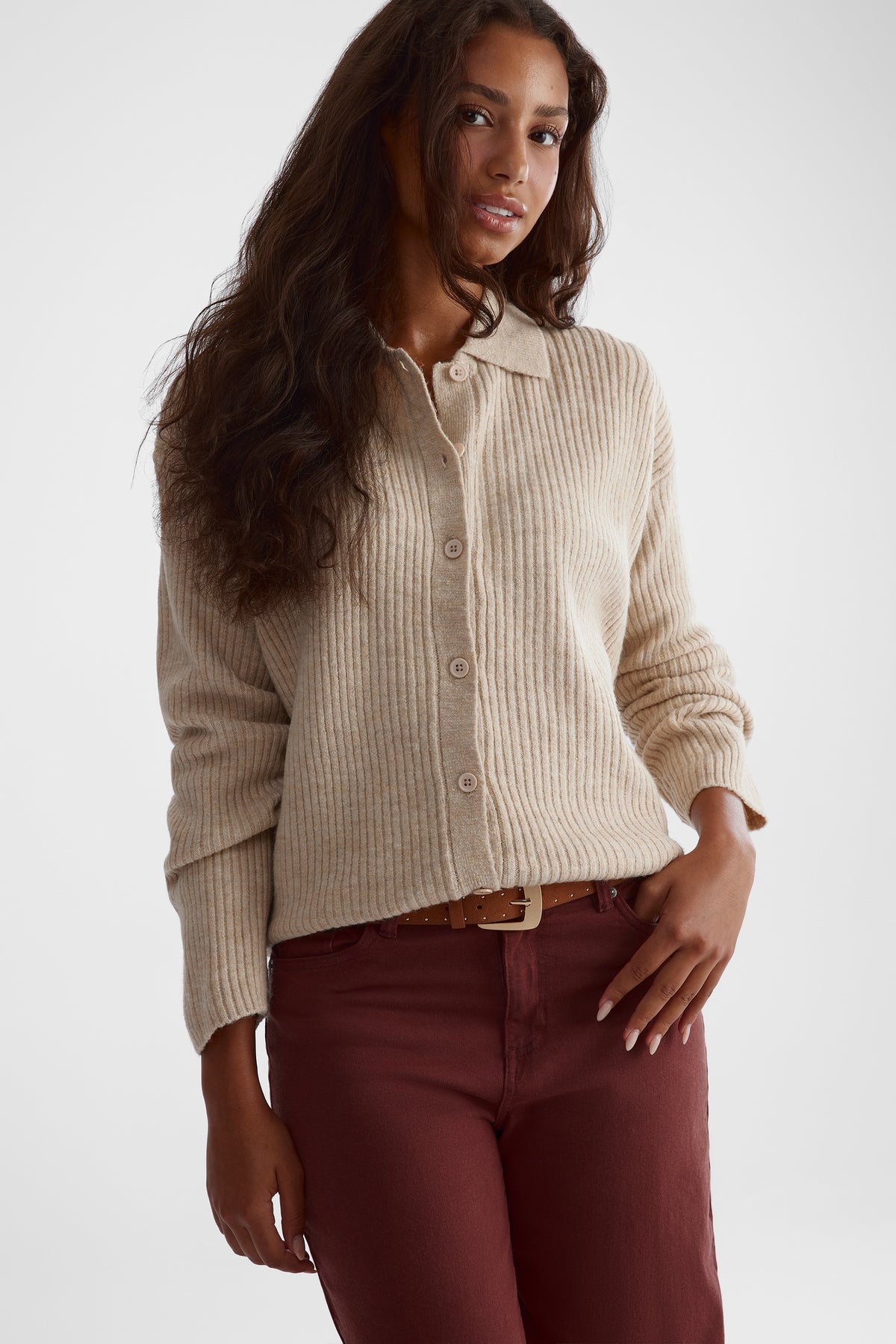Cardigan câlin - Femme && OATMEAL