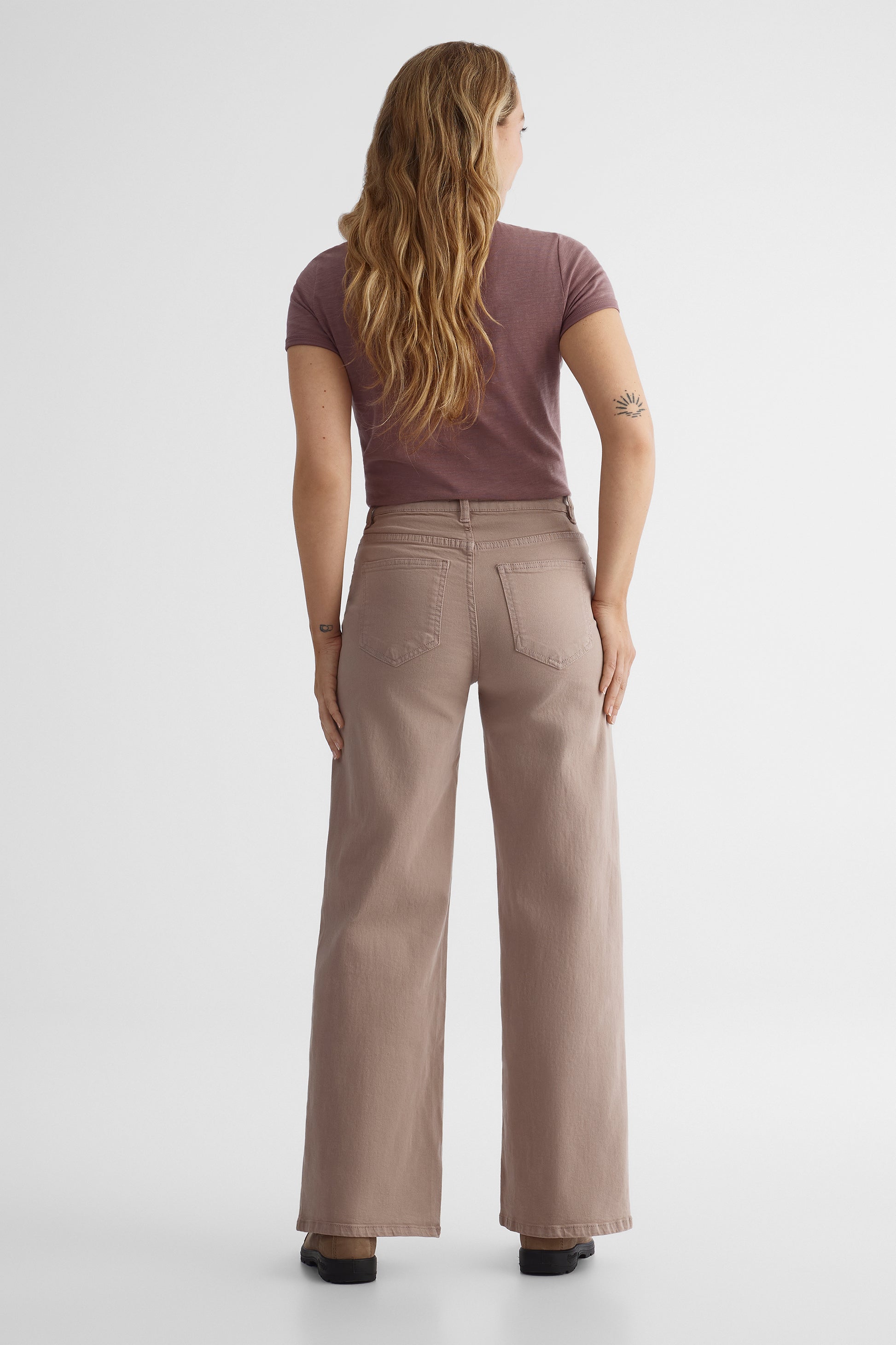 Jeans ajusté confortable - Femme && TAUPE