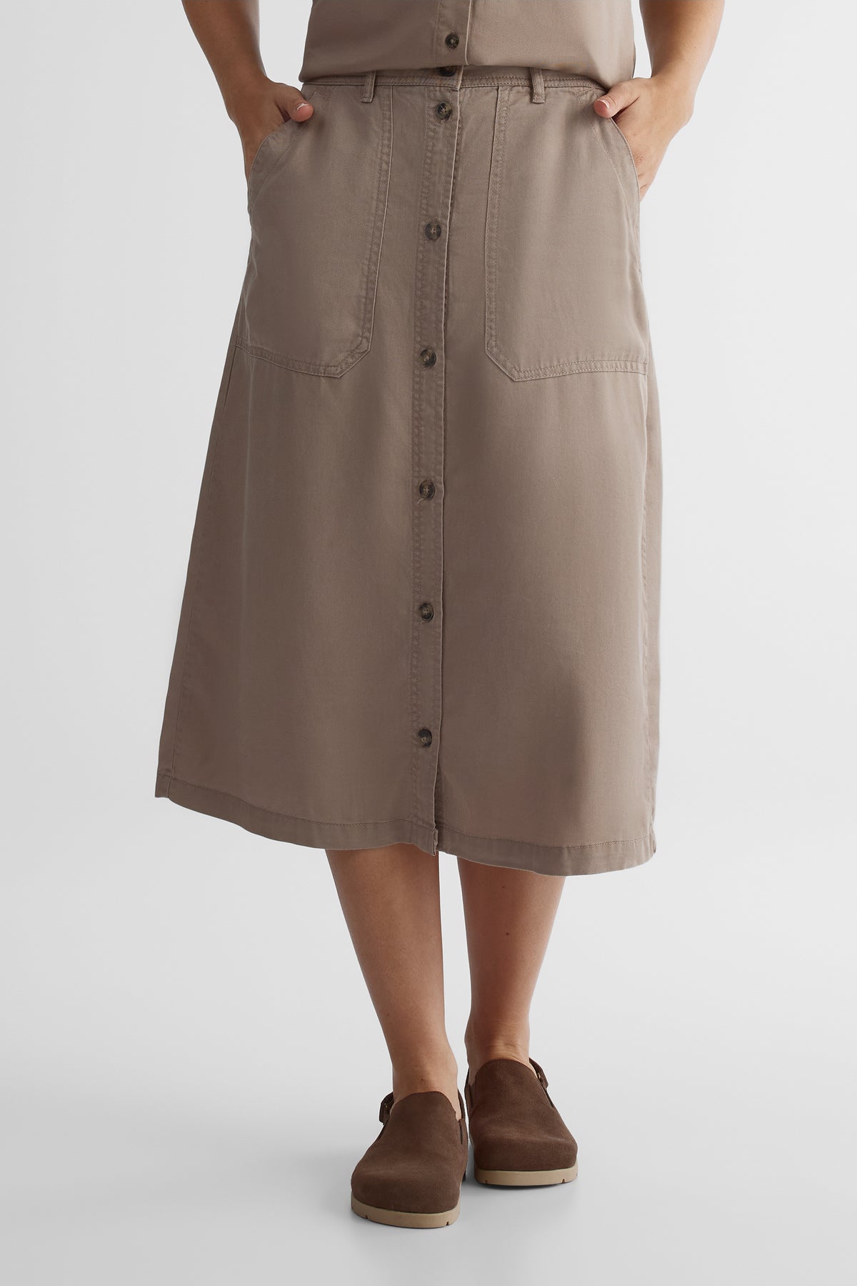 Jupe confortable - Femme && TAUPE