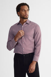 Chemise à manches longues - Homme && BOURGOGNE MULTI