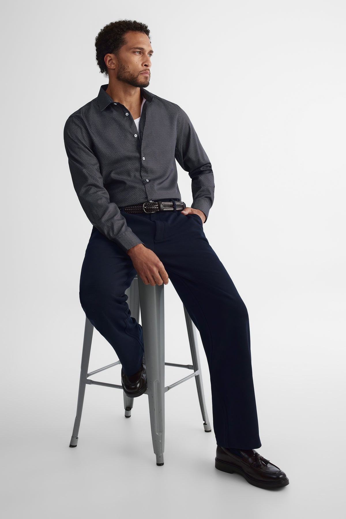 Chemise extensible - Homme && NOIR/MULTI