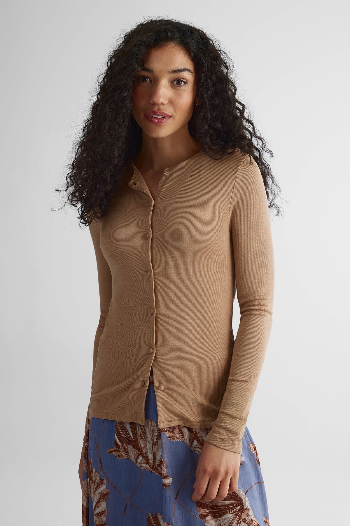 Chandail extensible - Femme && BRUN