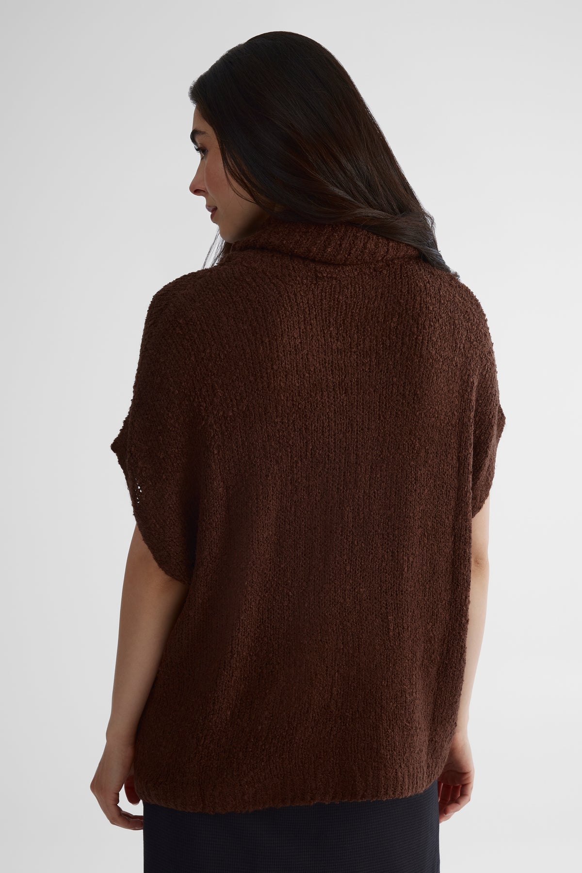 Chandail tricoté moelleux - Femme && BRUN FONCE