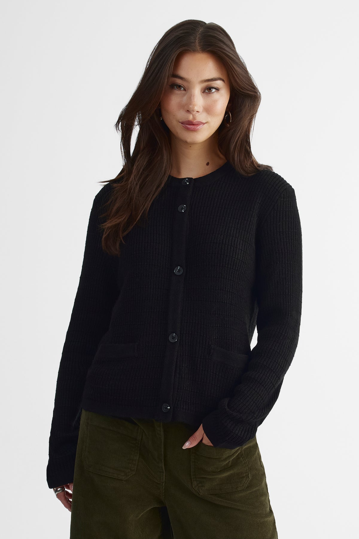 Cardigan confortable - Femme && NOIR