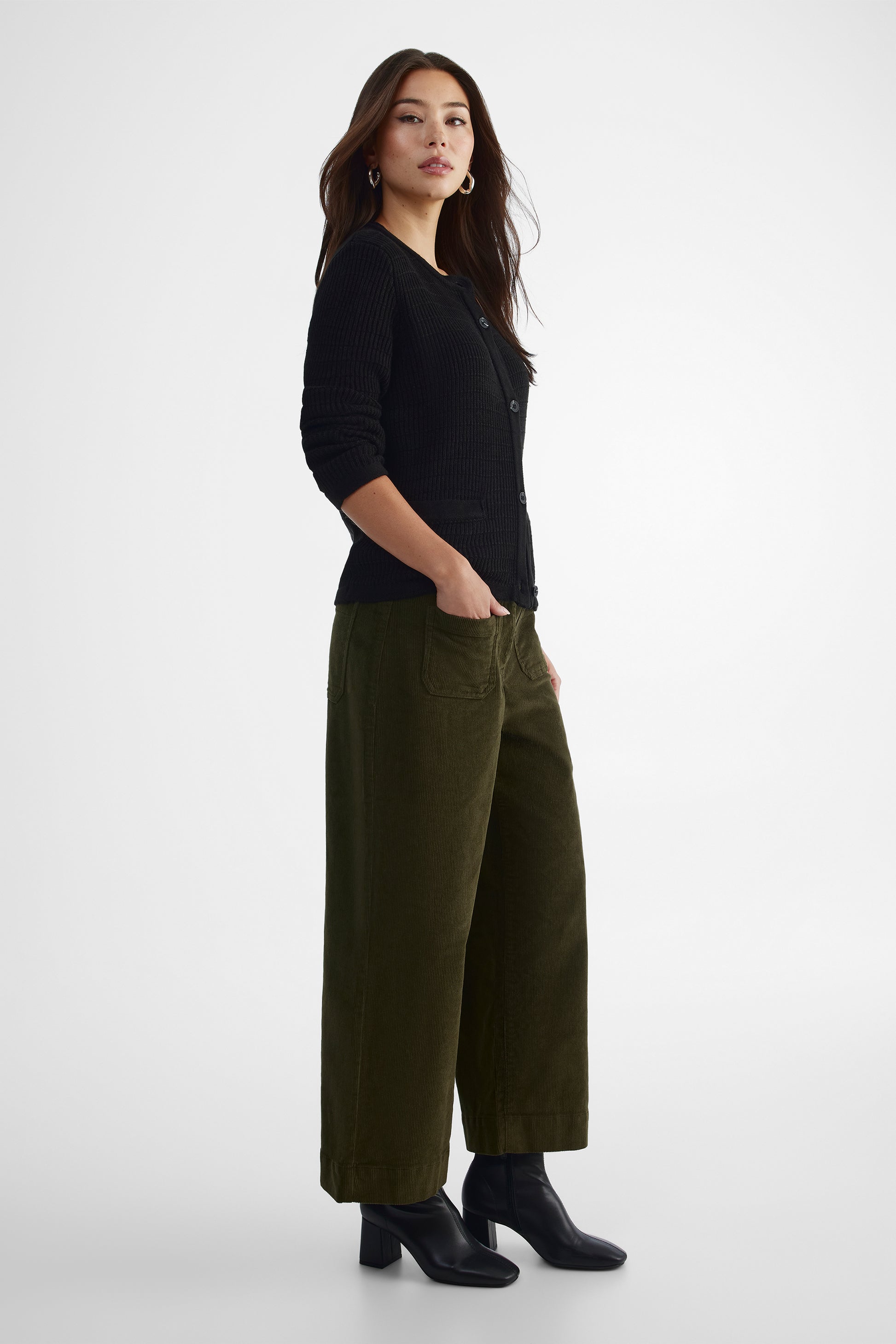 Cardigan confortable - Femme && NOIR