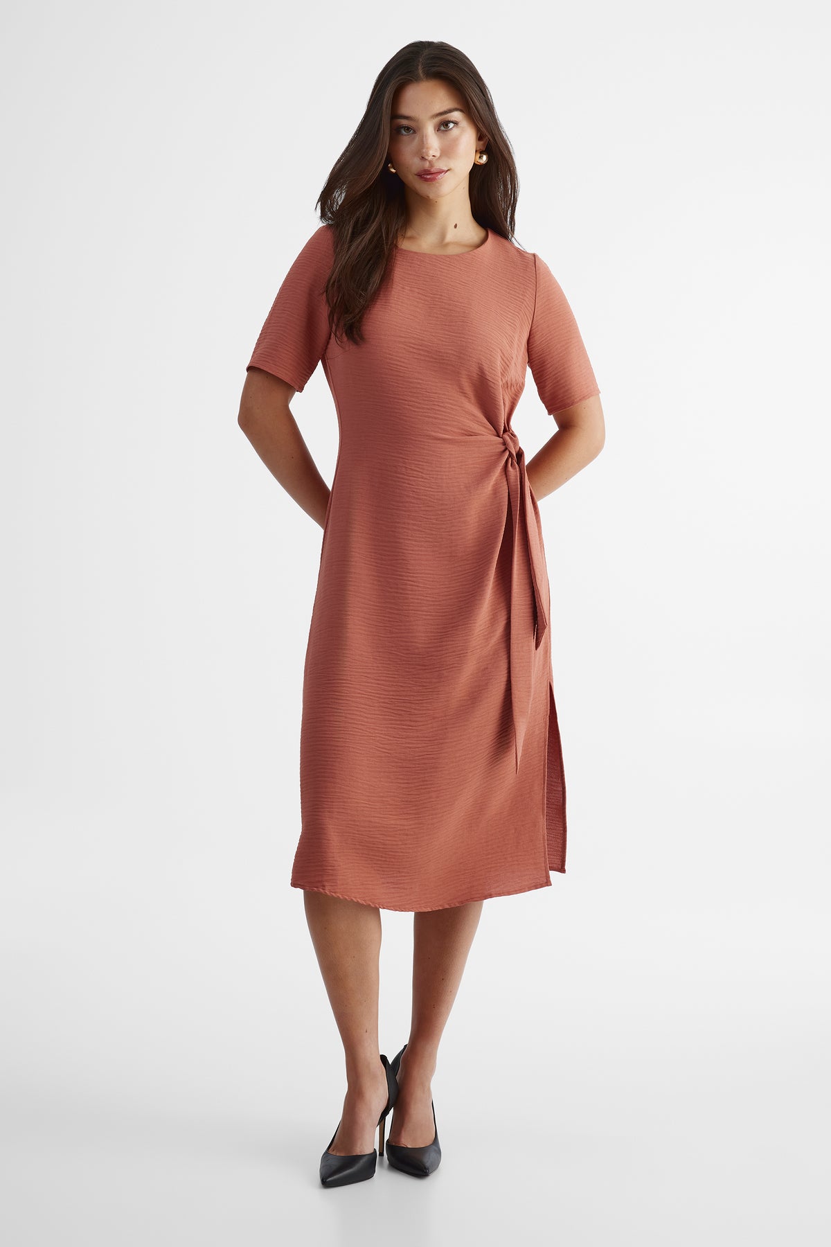 Robe confortable - Femme && OCRE
