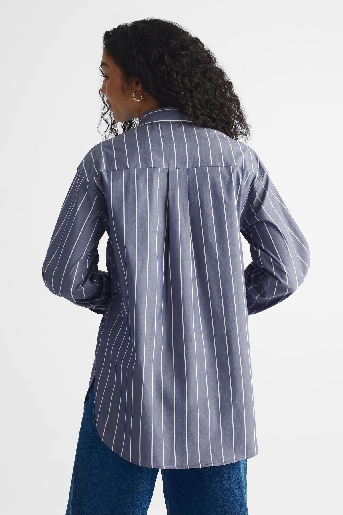 Chemisier à manches longues - Femme && BLEU MULTI