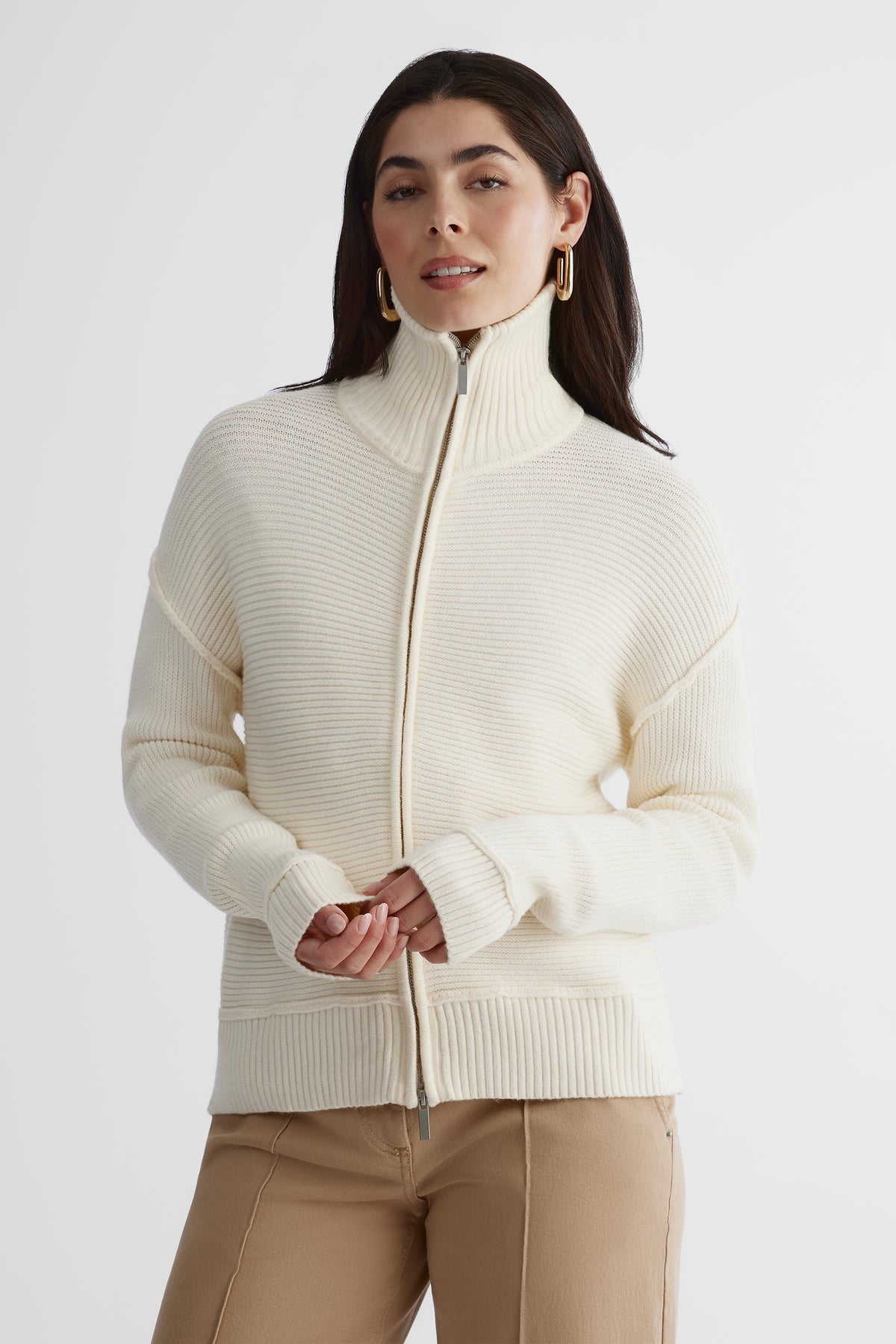 Cardigan confortable - Femme && BEIGE