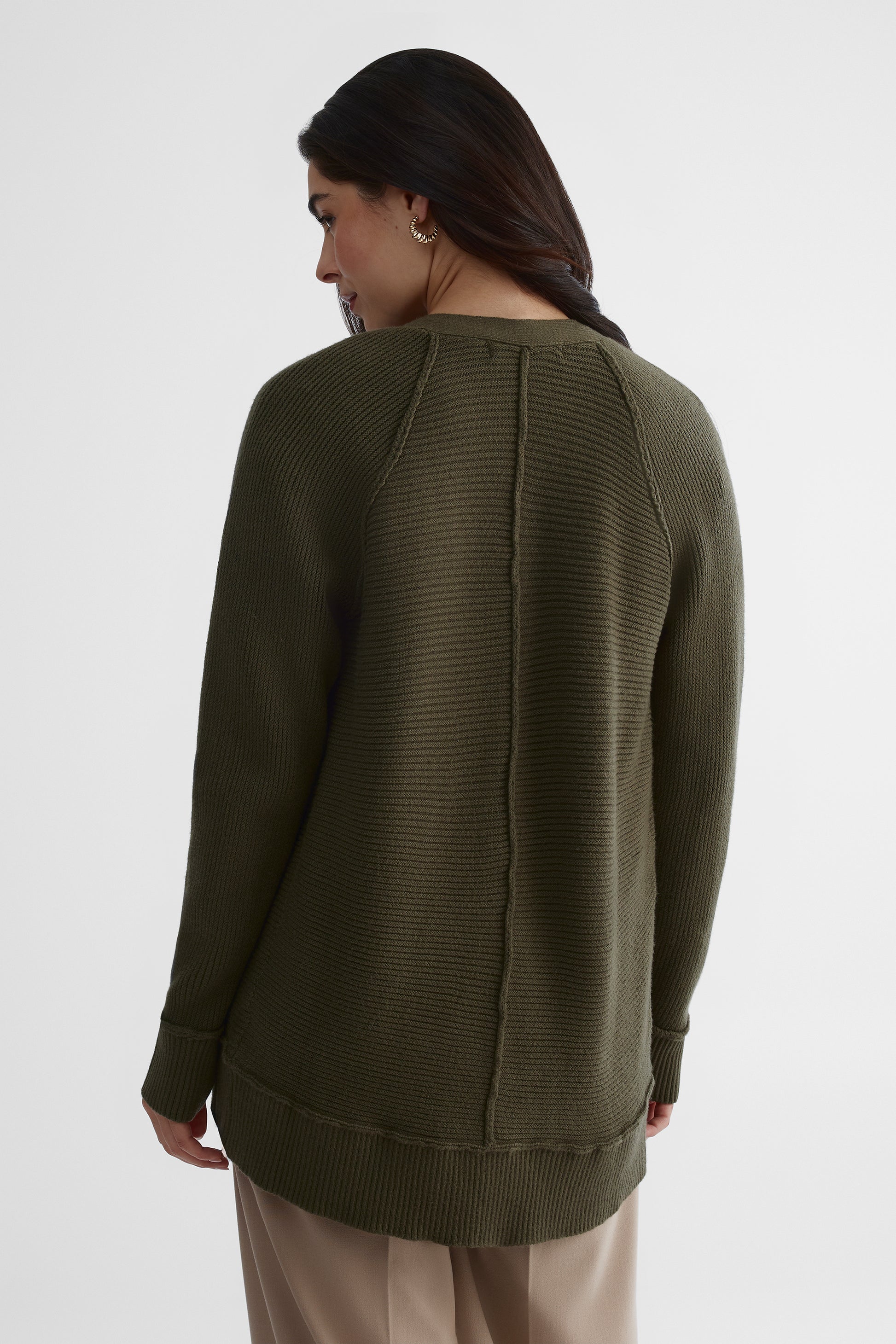 Cardigan confortable - Femme && OLIVE