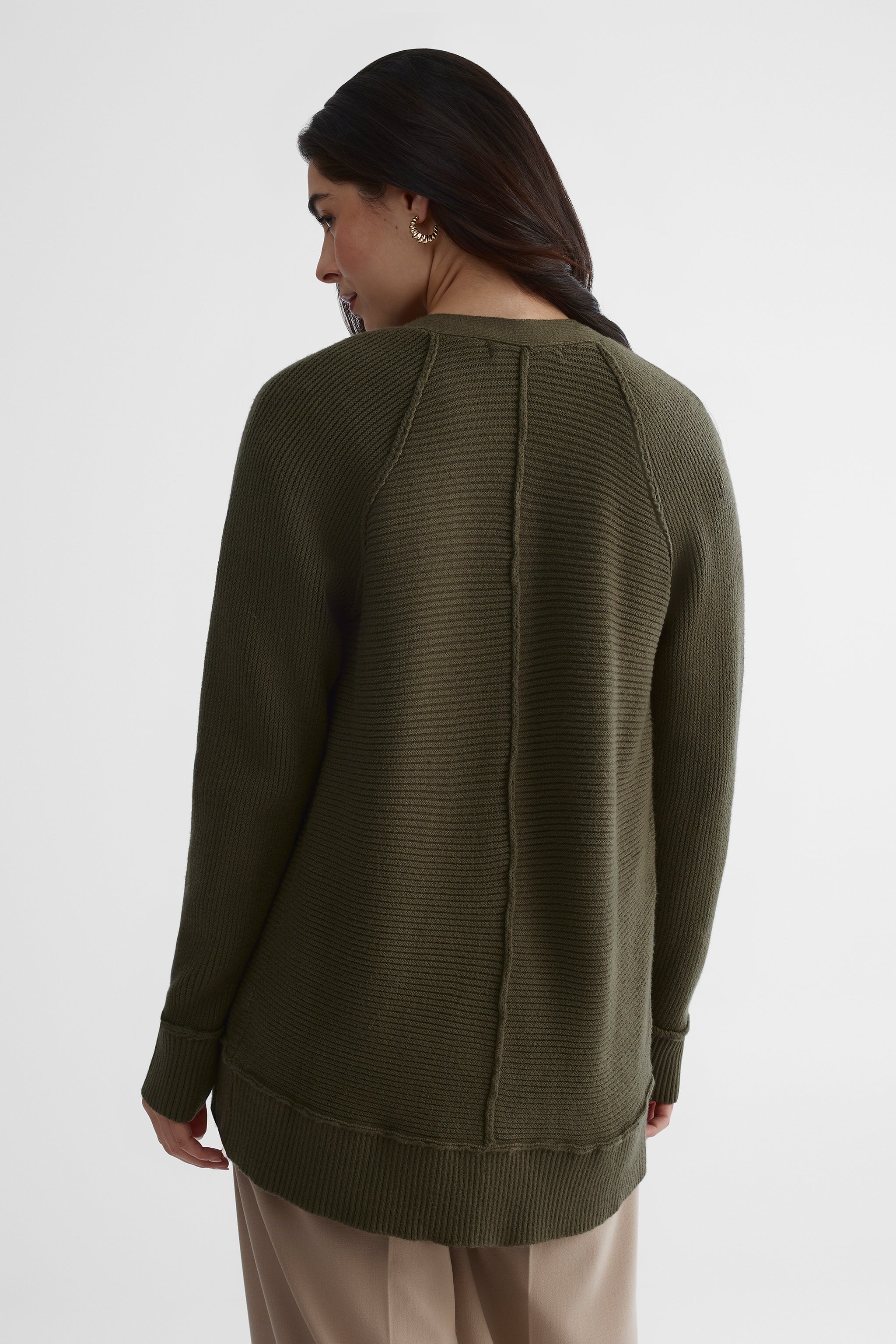 Cardigan confortable - Femme && OLIVE