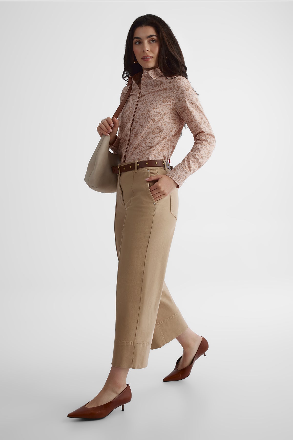 Pantalon extensible - Femme && TAUPE