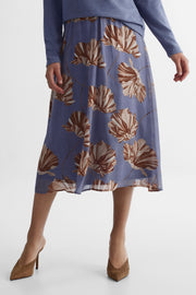 Jupe confortable - Femme && BLEU MULTI