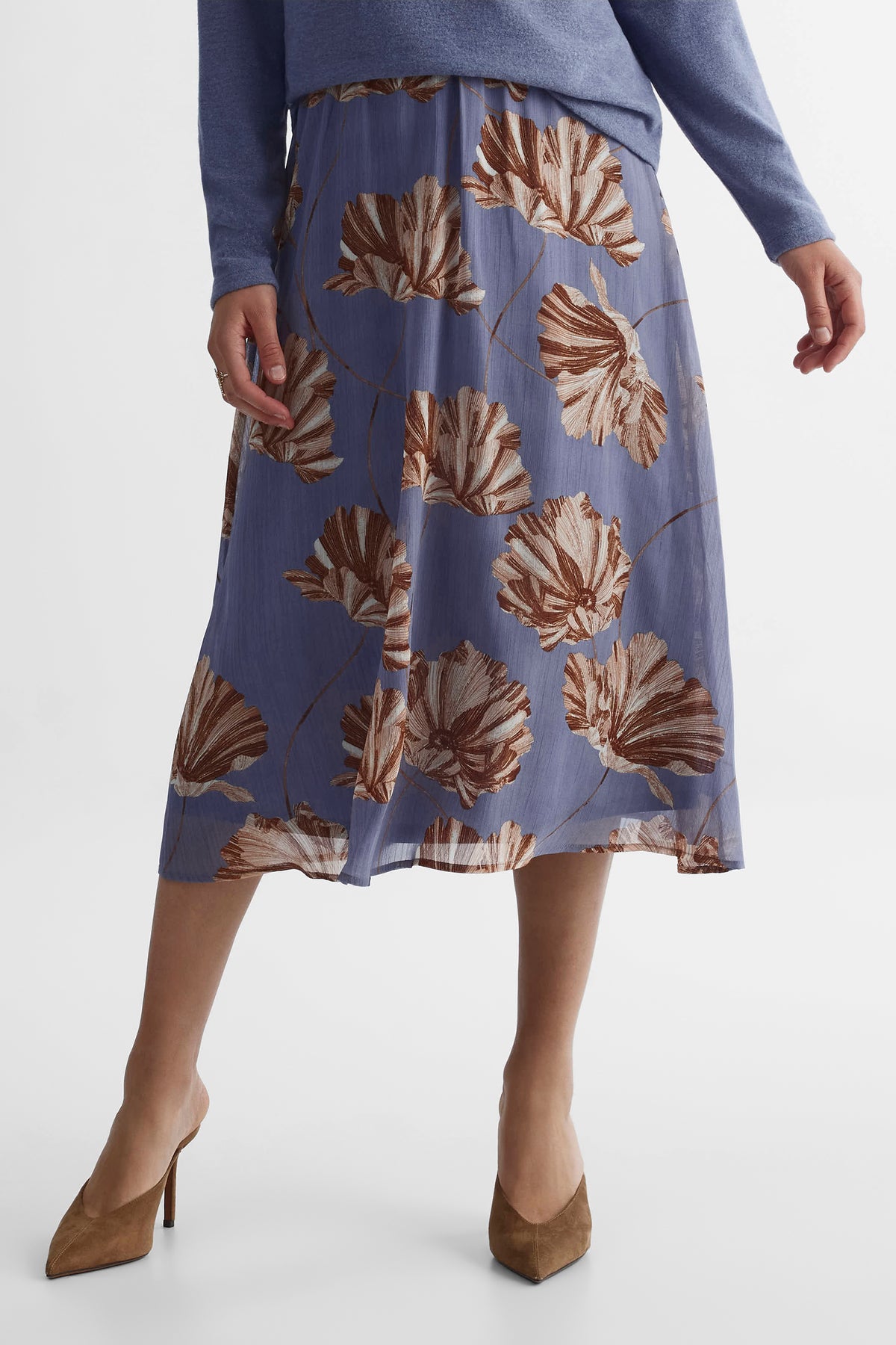 Jupe confortable - Femme && BLEU MULTI