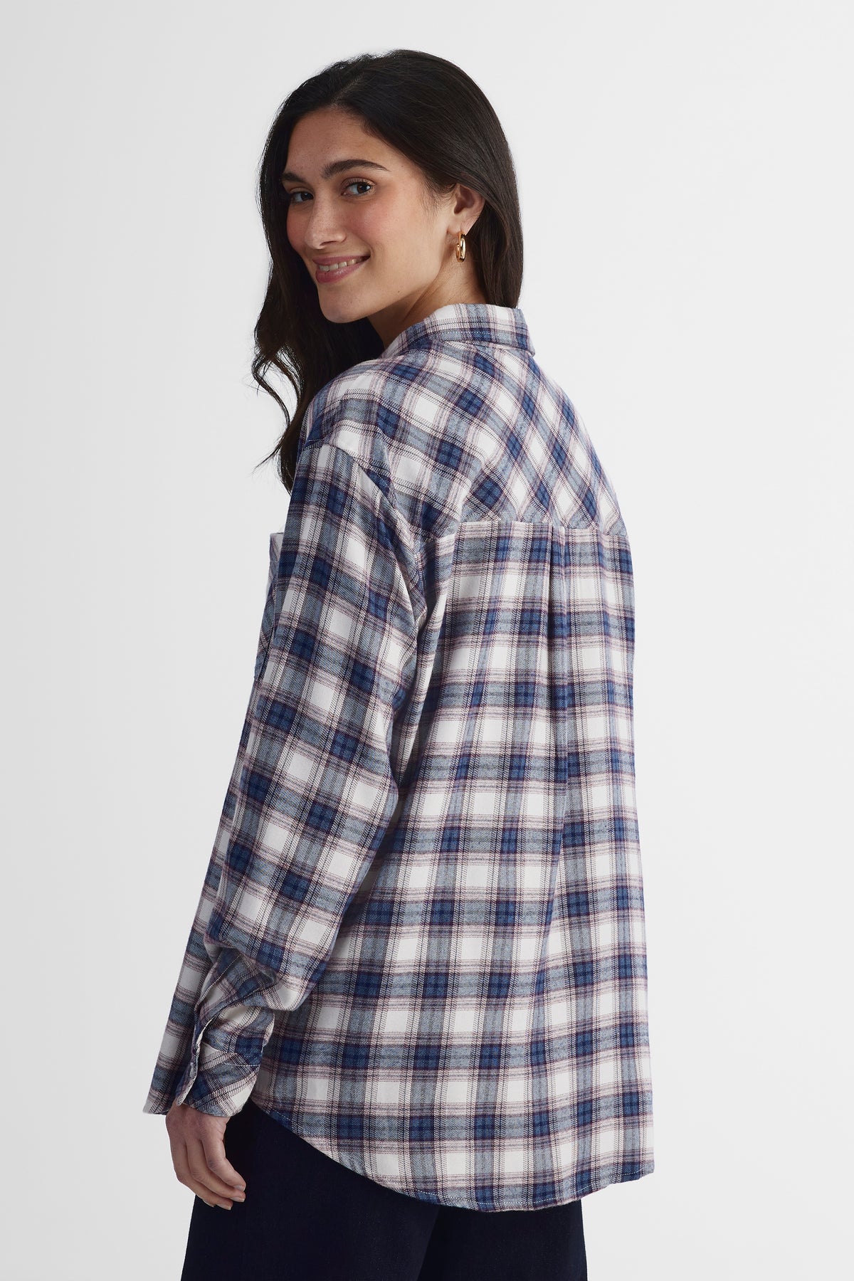 Chemisier à manches longues - Femme && BLEU MULTI