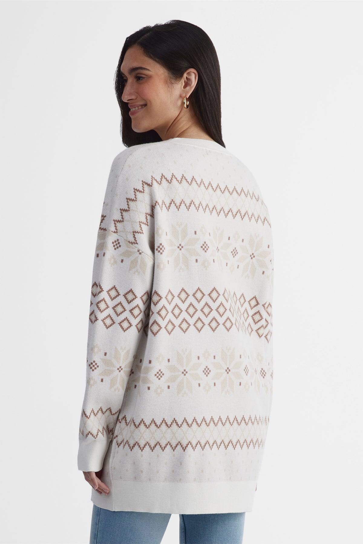 Chandail en tricot - Femme && BLANC CASSÉ/MULTI