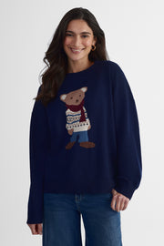 Chandail en tricot - Femme && BLEU MULTI
