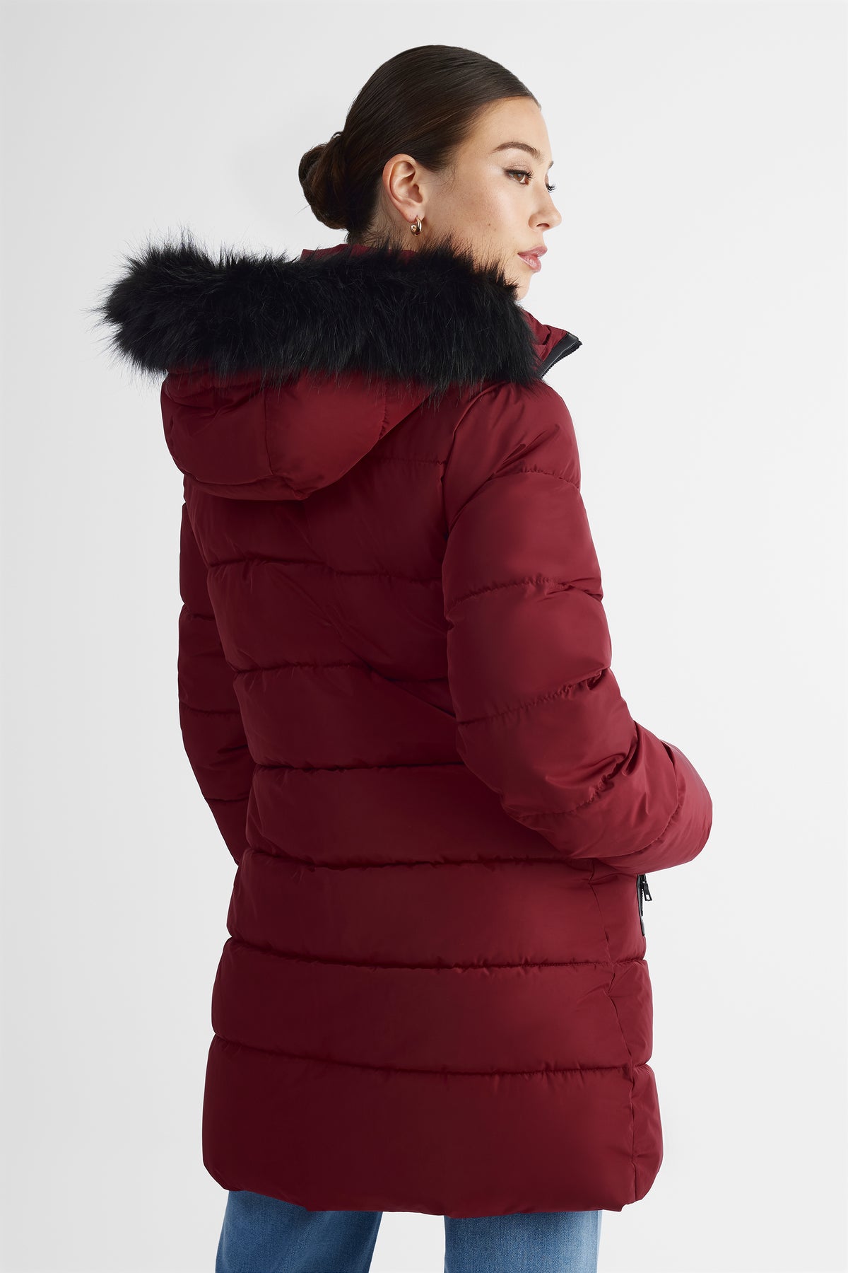 Manteau - Femme && ROUGE VIN