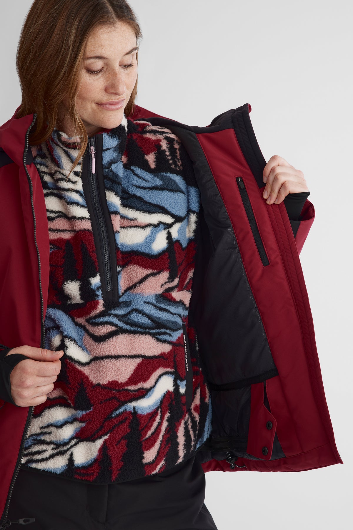 Manteau - Femme && ROUGE