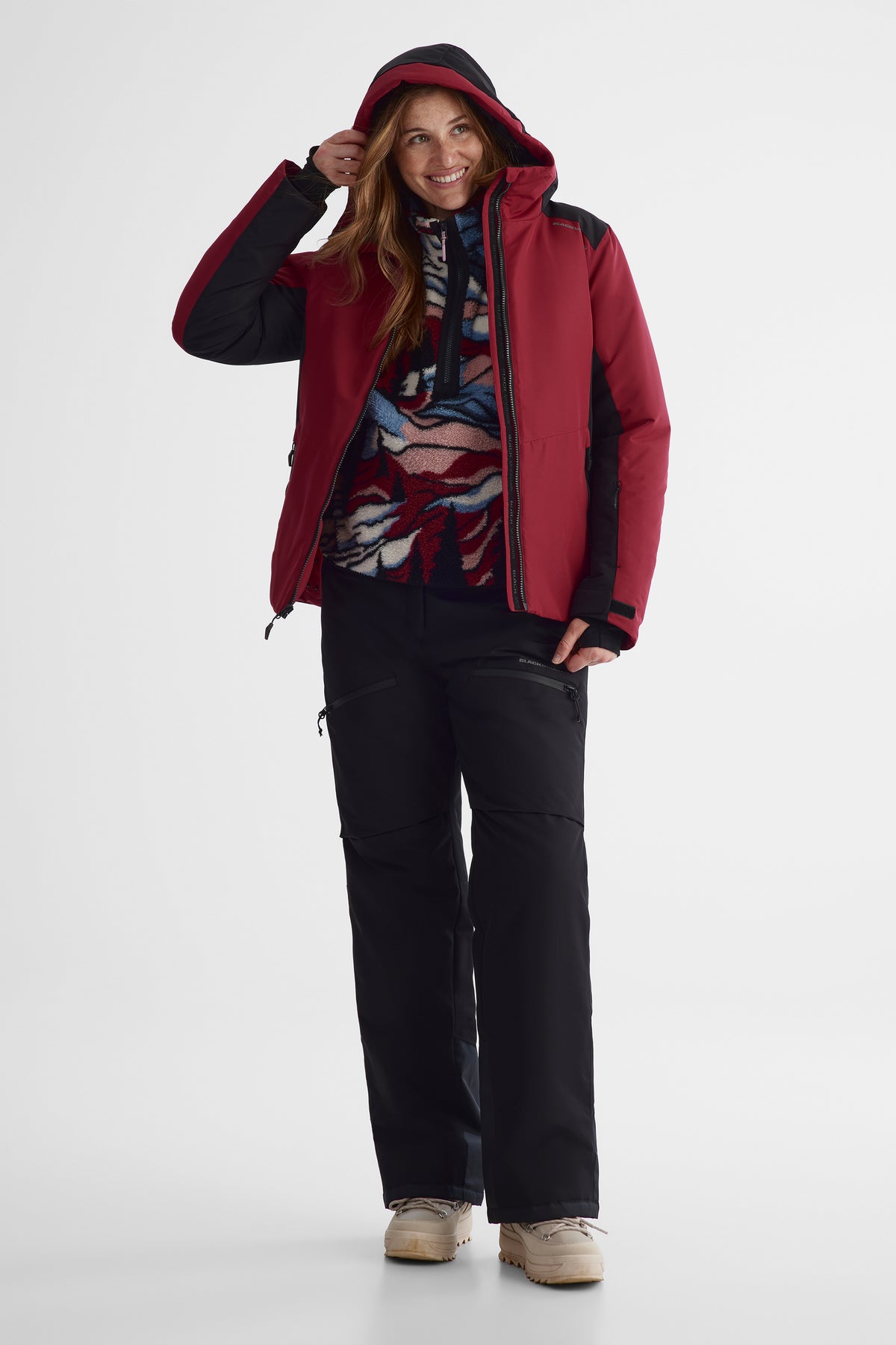 Manteau - Femme && ROUGE