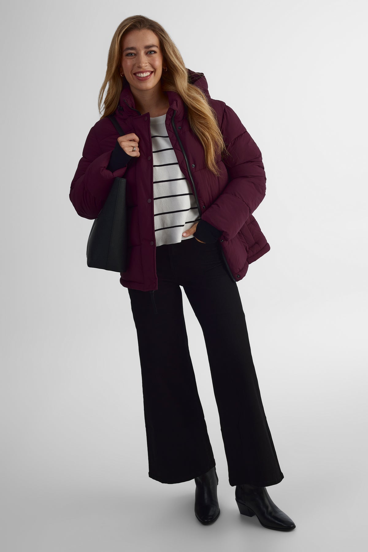 Manteau - Femme && BOURGOGNE