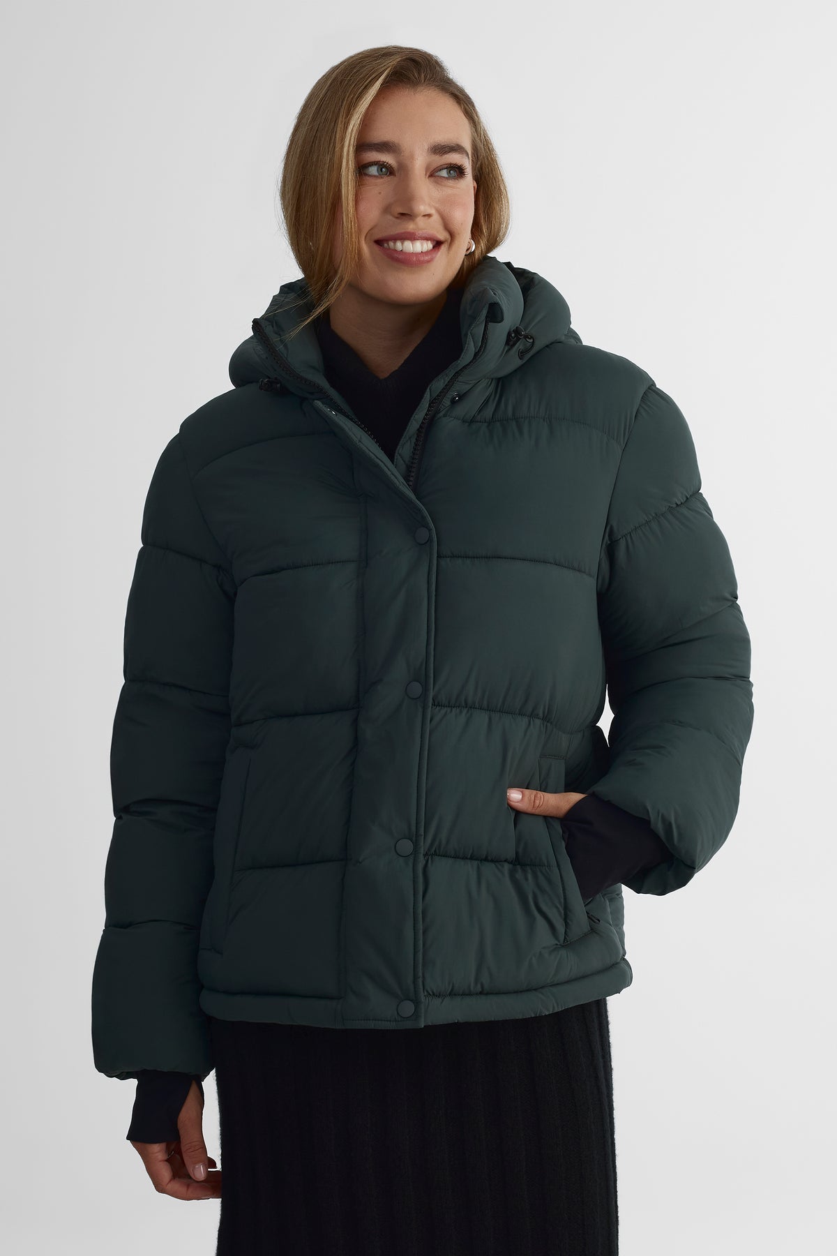 Manteau - Femme && VERT DE GRIS