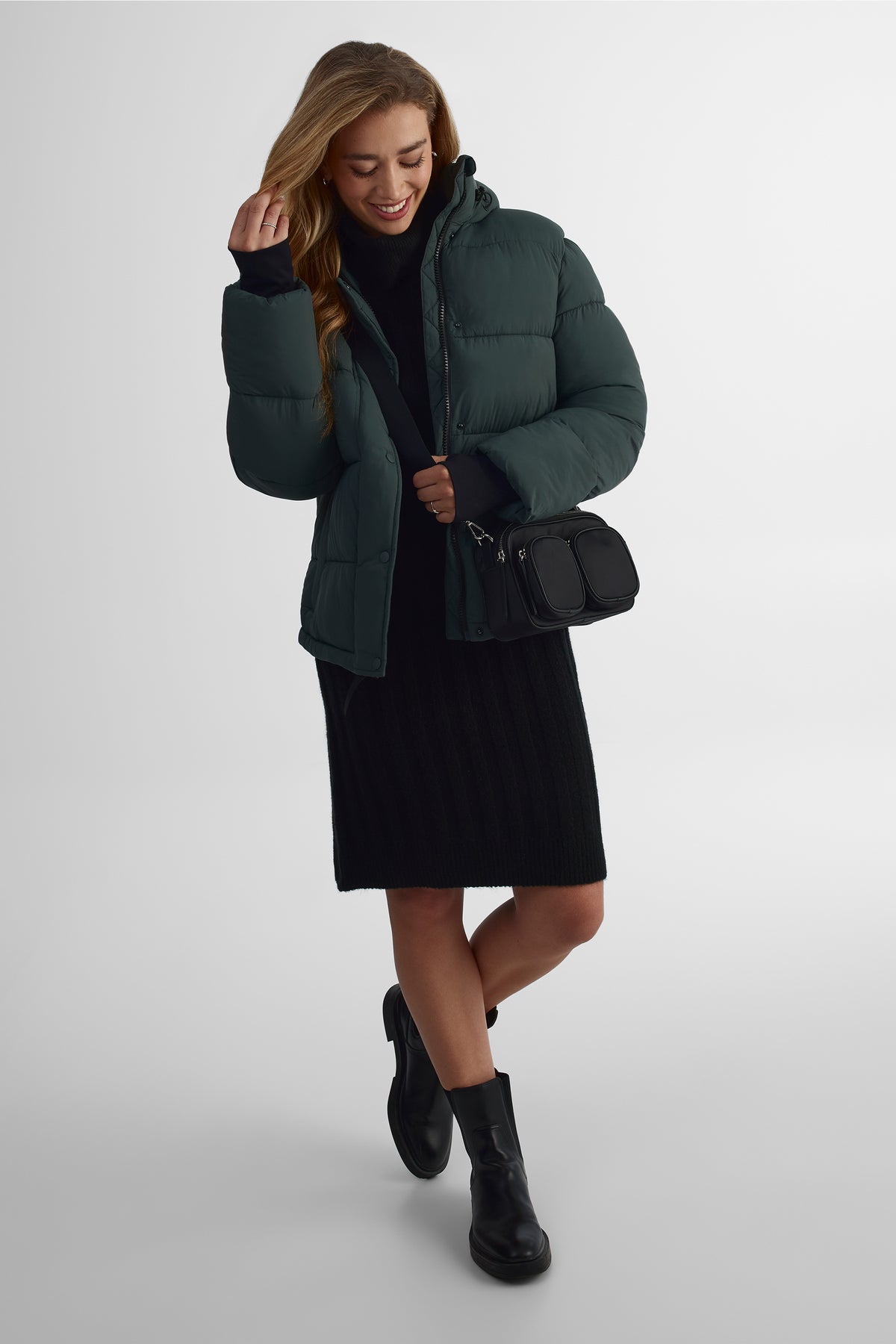 Manteau - Femme && VERT DE GRIS