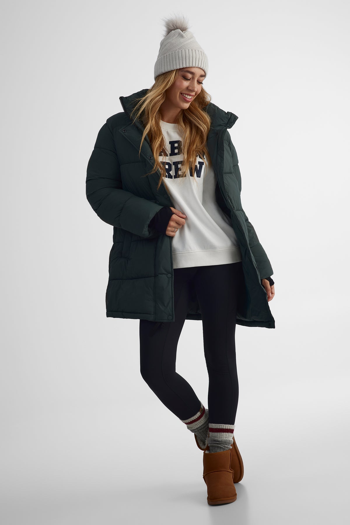 Manteau - Femme && VERT DE GRIS