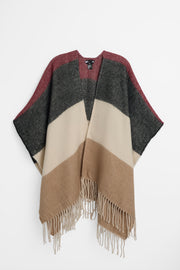 Cape confortable - Femme && ROUGE VIN