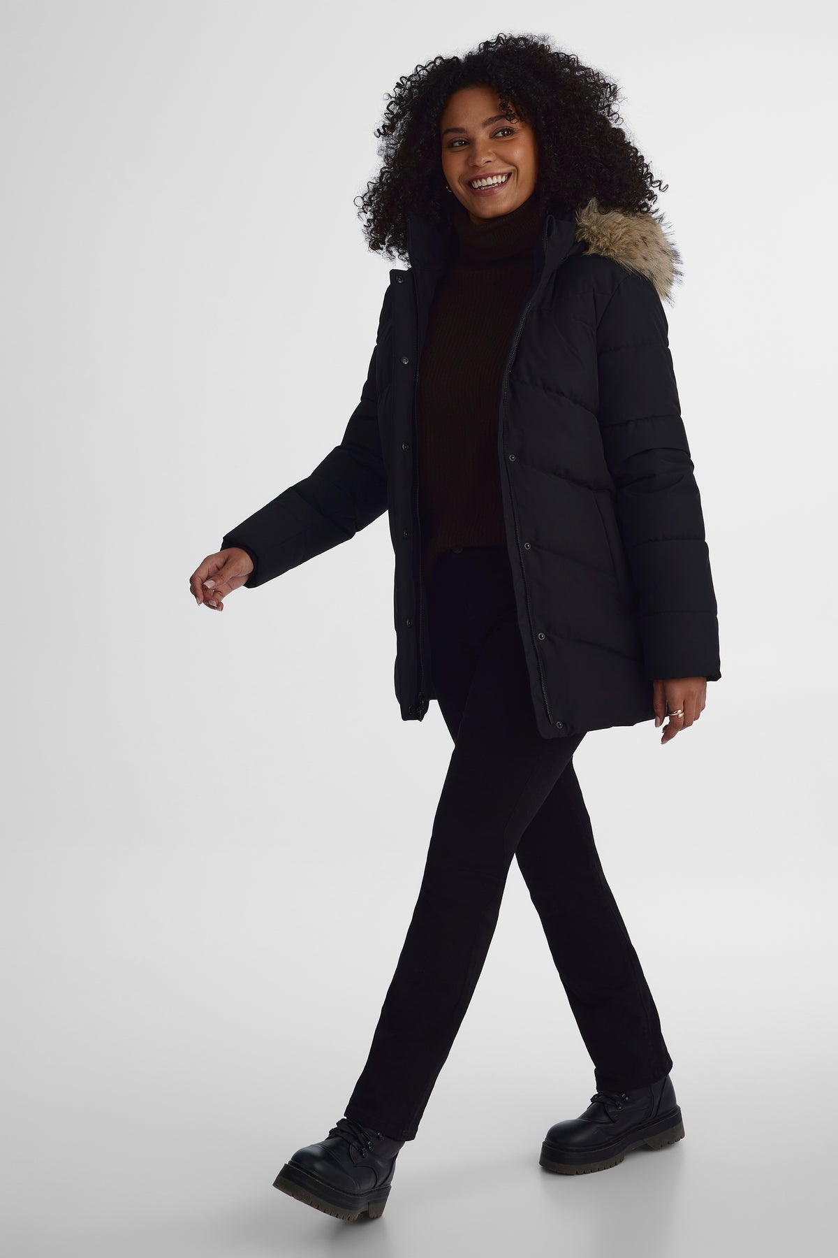 Manteau - Femme && NOIR