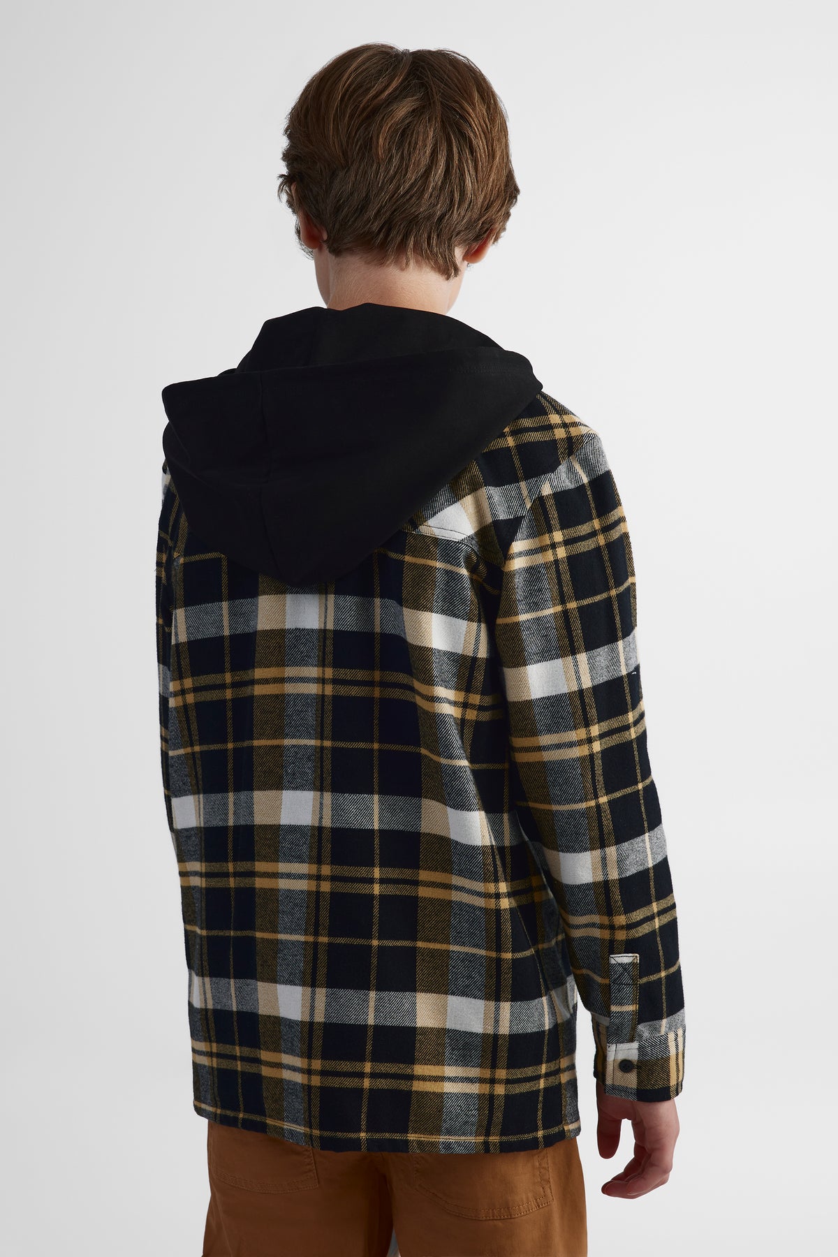 Chemise à manches longues - Ado garçon && NOIR/MULTI