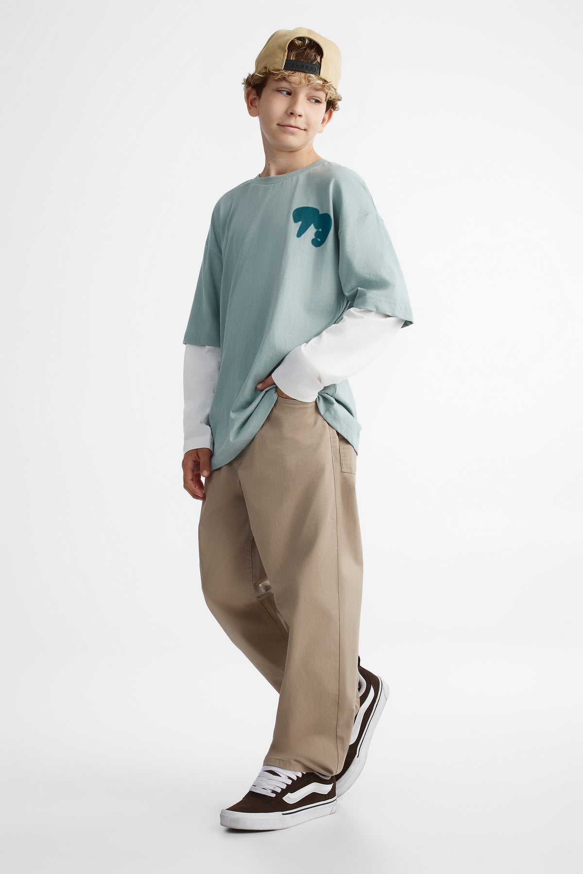 Pantalon extensible - Ado garçon && TAUPE
