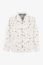 Chemise à manches longues - Bébé garçon && BEIGE/MULTI