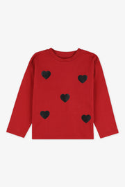 Chandail léger extensible - Enfant fille && ROUGE
