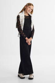 Chandail léger extensible - Ado fille && NOIR