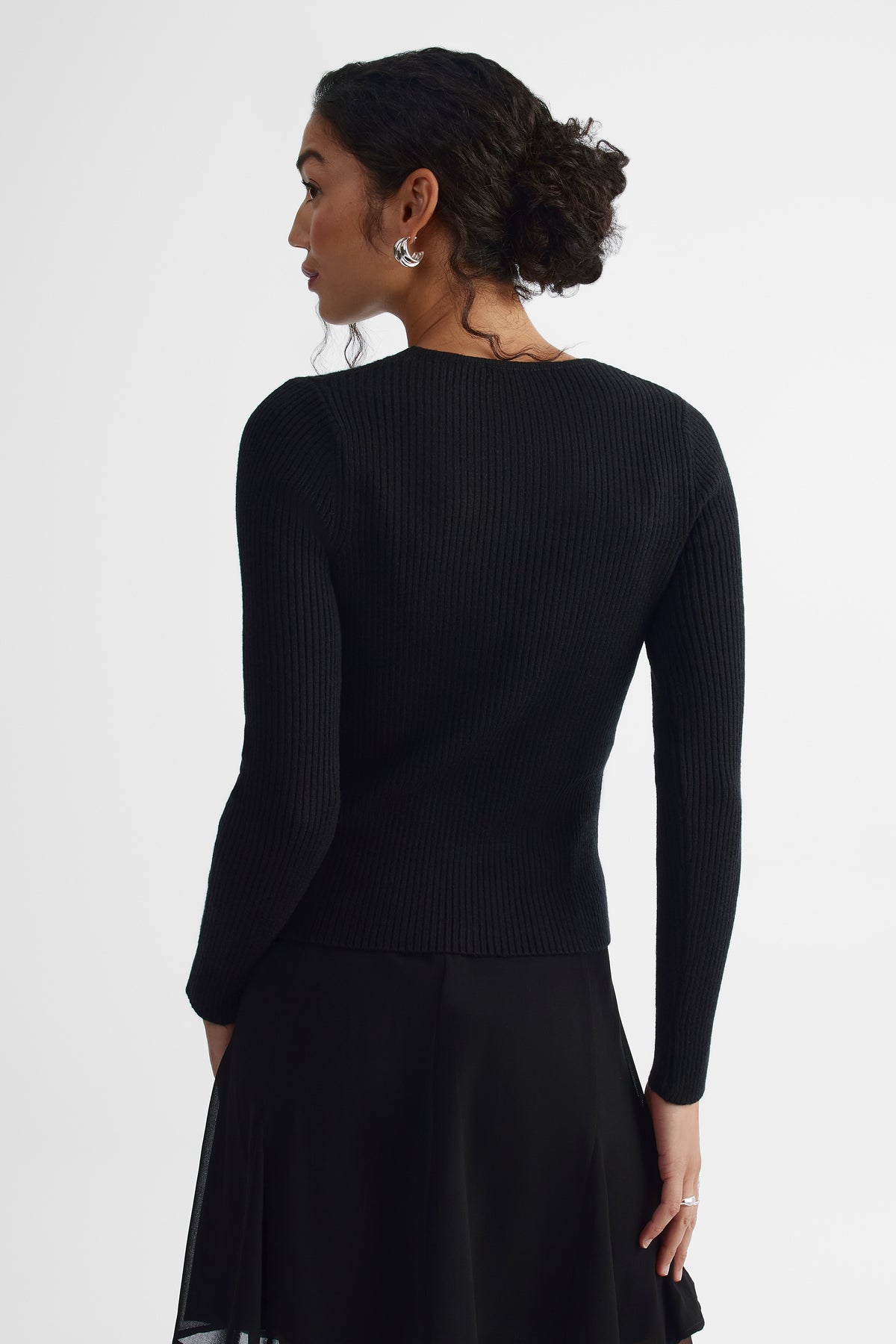Chandail en tricot - Femme && NOIR