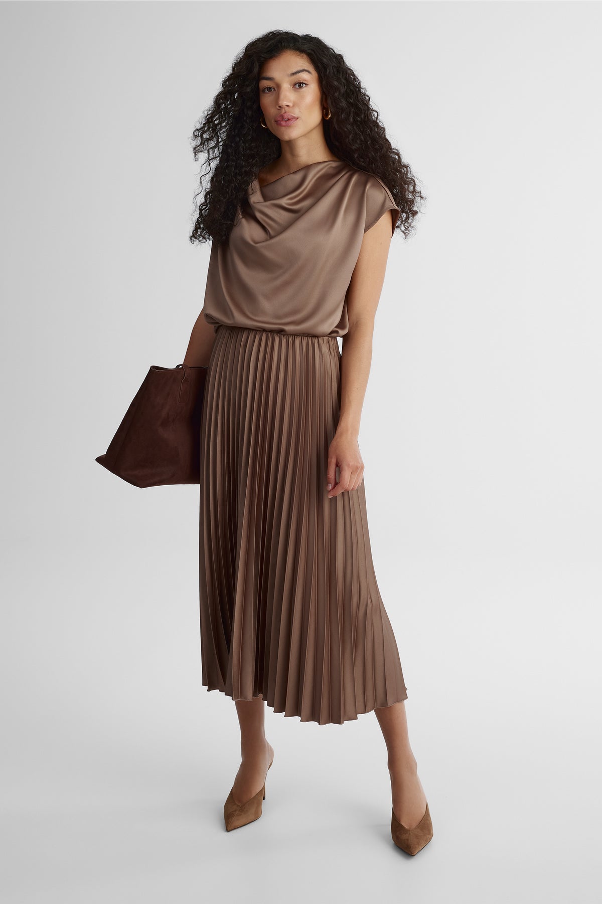 Chemisier sans manches - Femme && TAUPE
