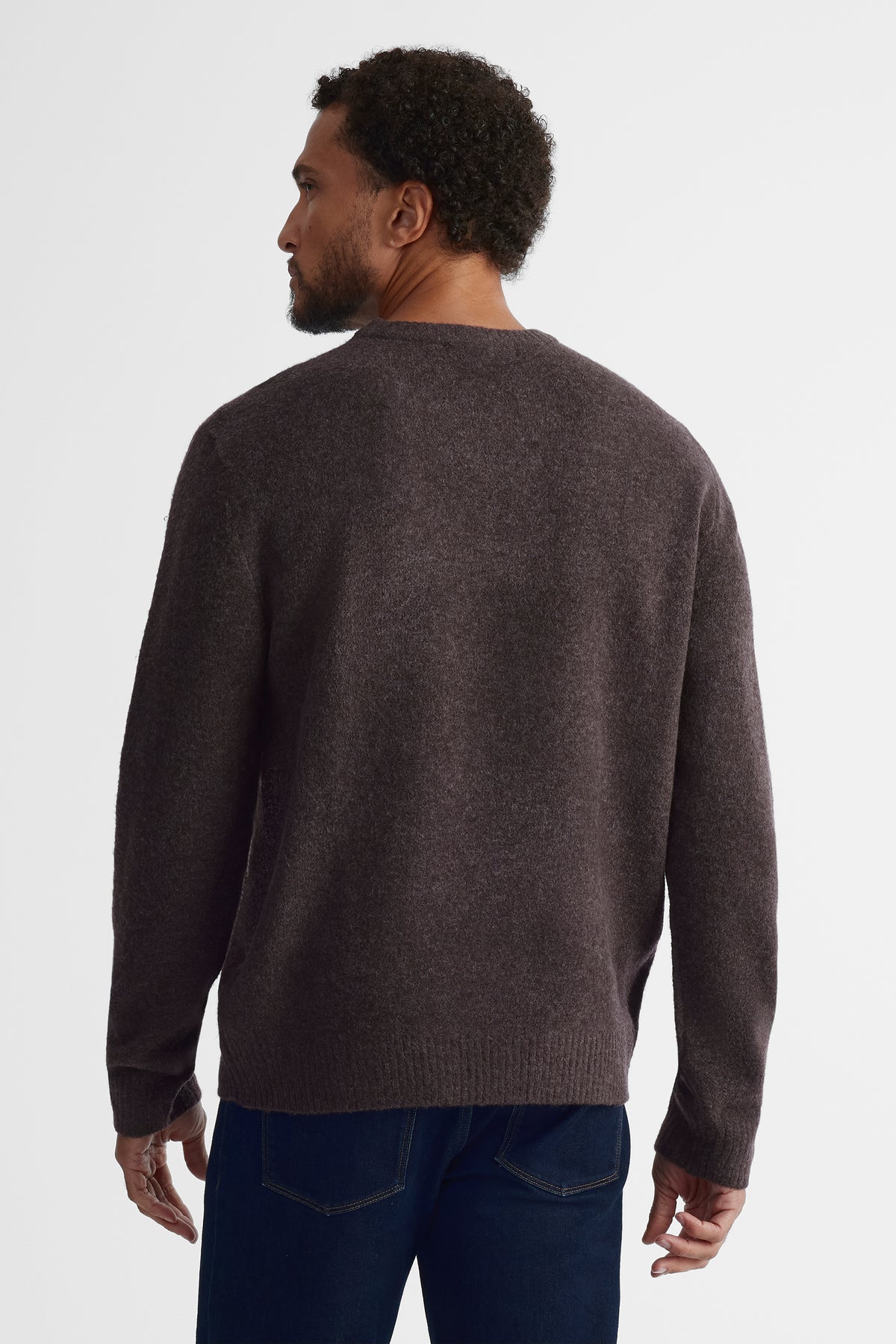 Chandail en tricot extensible - Homme && RAISIN