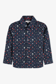 Chemise imprimée - Bébé garçon && BLEU MARINE MUL