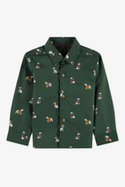 Chemise imprimée - Bébé garçon && VERT/MULTI
