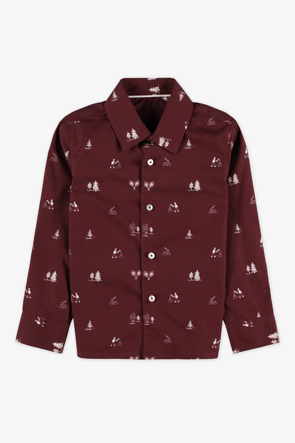 Chemise imprimée - Enfant garçon && BOURGOGNE MULTI