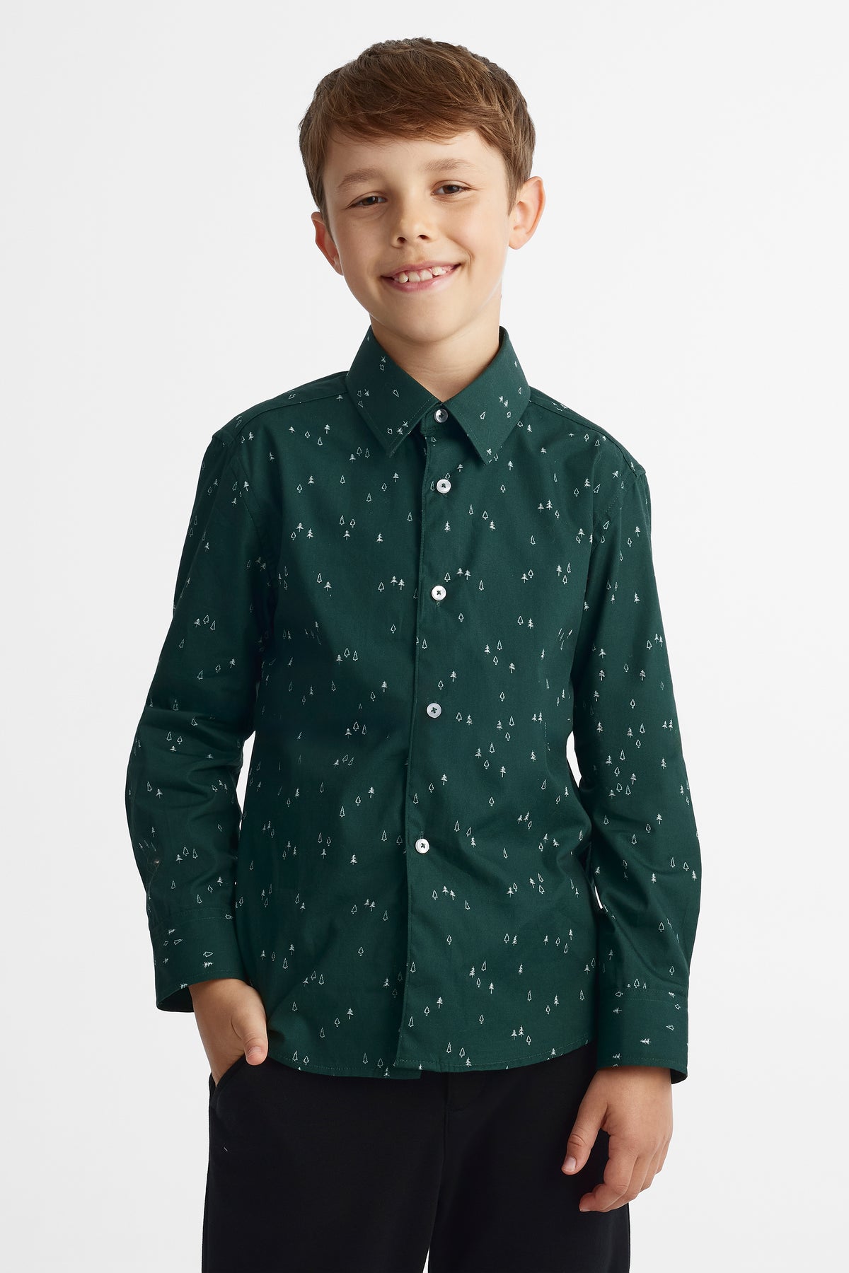 Chemise imprimée - Ado garçon && VERT/MULTI