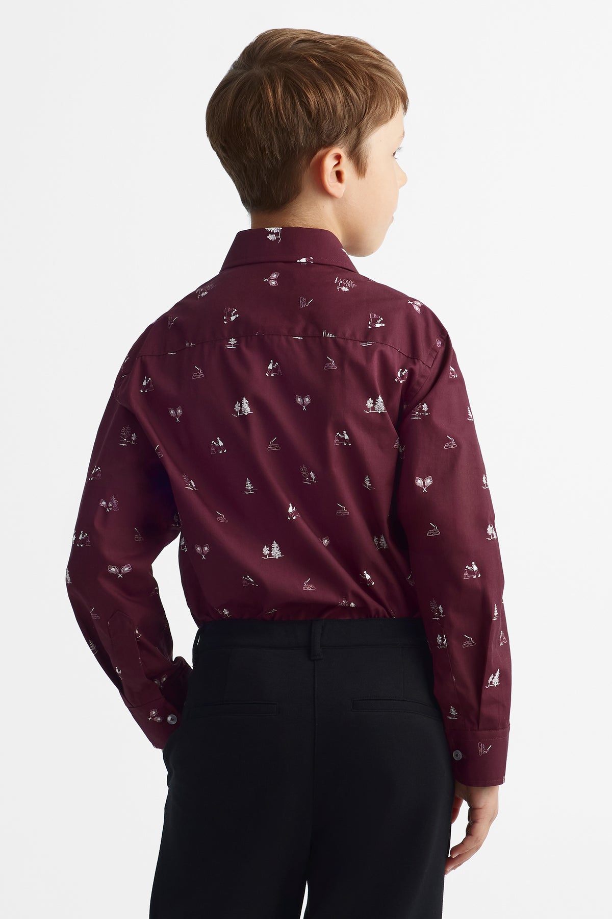 Chemise imprimée - Ado garçon && BOURGOGNE MULTI