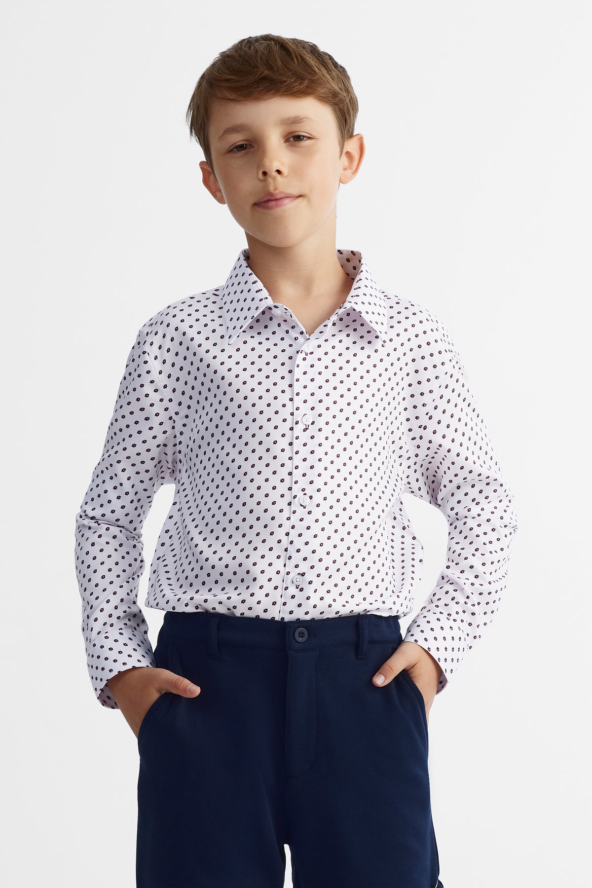 Chemise extensible - Ado garçon && BLANC MULTI