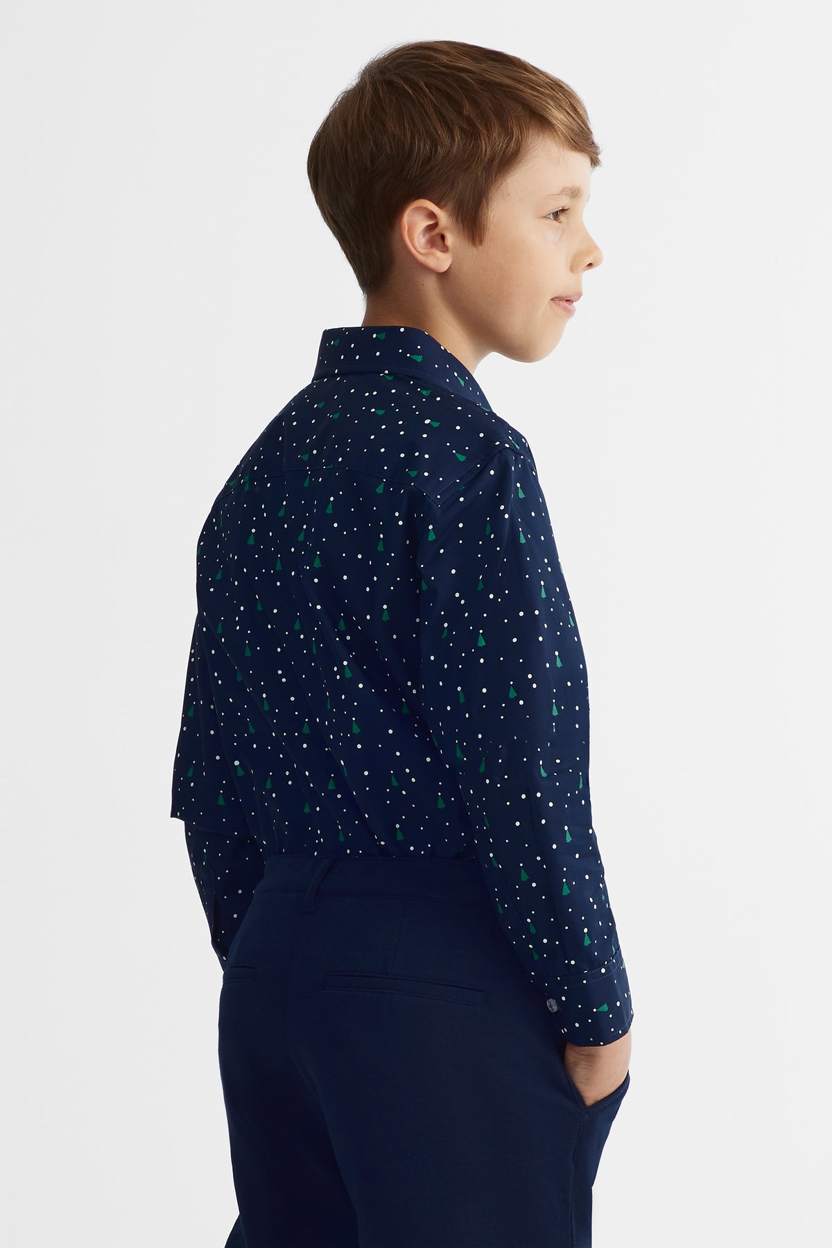 Chemise imprimée - Ado garçon && BLEU MARINE MUL
