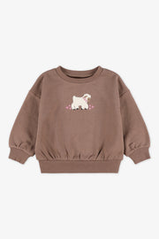 Chandail ouaté - Bébé fille && BRUN